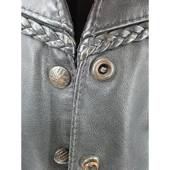 Classic Leather USA Made Black Vest M - Picture 7 of 9